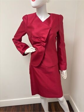 Armani Collezioni Deep Red Tailored Suit